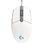 Logitech G203 Lightsync Mouse USB 8000 dpi - 5 pulsanti programmabili - Illuminazione RGB Lightsync - Per destrimani - Cavo da 2