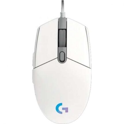 Logitech G203 Lightsync Mouse USB 8000 dpi - 5 pulsanti programmabili - Illuminazione RGB Lightsync - Per destrimani - Cavo da 2