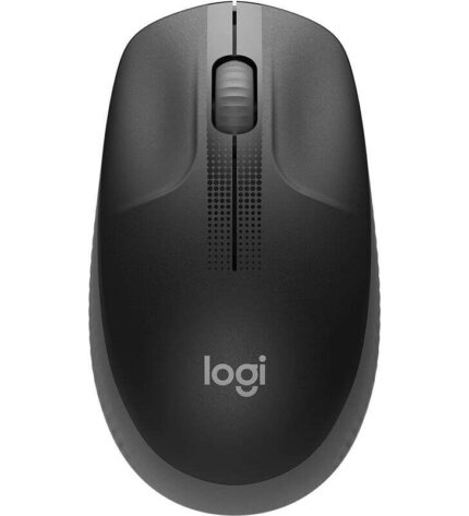 Logitech M190 Full Size Mouse wireless USB 1000 dpi - 3 pulsanti - Grande formato - Ambidestro - Colore nero/grigio scuro