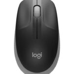 Logitech M190 Mouse wireless USB full size 1000 dpi - 3 pulsanti - Grande formato - Ambidestro - Colore nero/grigio chiaro