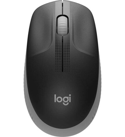 Logitech M190 Mouse wireless USB full size 1000 dpi - 3 pulsanti - Grande formato - Ambidestro - Colore nero/grigio chiaro