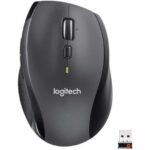 Logitech M705 Marathon Mouse wireless USB 1000 dpi - 6 pulsanti - Per destrimani - Colore nero/grigio scuro