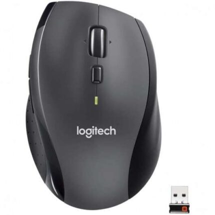 Logitech M705 Marathon Mouse wireless USB 1000 dpi - 6 pulsanti - Per destrimani - Colore nero/grigio scuro