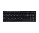 Logitech K270 Tastiera wireless USB - Resistente agli schizzi - Tasti di accesso rapido - Colore nero