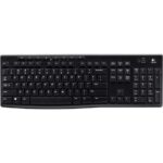 Logitech K270 Tastiera wireless USB - Resistente agli schizzi - Tasti di accesso rapido - Colore nero