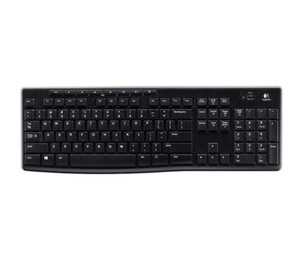 Logitech K270 Tastiera wireless USB - Resistente agli schizzi - Tasti di accesso rapido - Colore nero