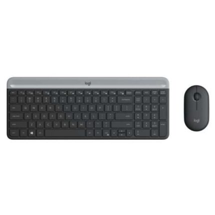 Logitech MK470 Slim Pack Wireless USB Tastiera 12 tasti FN + Mouse 1000 dpi 3 pulsanti - Ultra sottile - Silenzioso - Utilizzo ambidestro - Colore nero