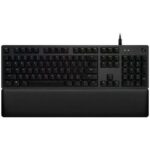 Logitech G513 Tastiera meccanica da gioco USB - Tasti meccanici GX Brown - Illuminazione RGB Lightsync - Superfici in metallo - Poggiapollici in schiuma - Cavo da 30 cm - Colore nero