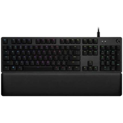 Logitech G513 Tastiera meccanica da gioco USB - Tasti meccanici GX Brown - Illuminazione RGB Lightsync - Superfici in metallo - Poggiapollici in schiuma - Cavo da 30 cm - Colore nero