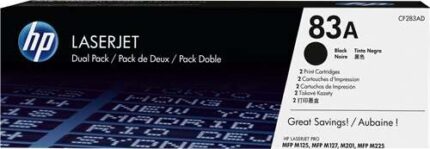 HP CF283A Nero Confezione da 2 cartucce toner originali - 83A