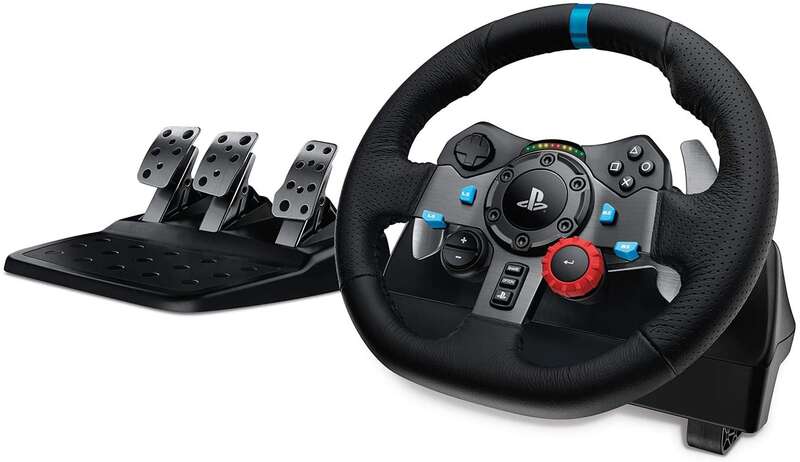 Logitech G29 Driving Force Set volante e pedali compatibile con PS3 Logitech G29 Driving Force Set volante e pedali compatibile con PS3