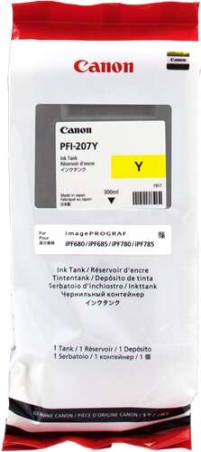 Canon PFI207 Giallo Cartuccia d'inchiostro originale - PFI207Y/8792B001