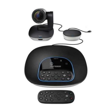 Logitech Group Sistema di videoconferenza Webcam HD 1080p - USB 2.0 - Zoom 10x - Microfoni integrati - Messa a fuoco automatica - Fino a 20 persone - Colore nero