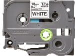 Brother TZe241 Nastro laminato originale per etichette - Testo nero su sfondo bianco - Larghezza 18 mm x 8 metri
