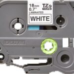 Brother TZe241 Nastro laminato originale per etichette - Testo nero su sfondo bianco - Larghezza 18 mm x 8 metri
