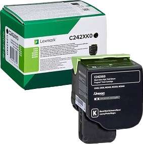 Lexmark C2425/C2535/MC2425/MC2535/MC2640 Cartuccia toner originale nera - C242XK0