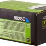Lexmark CX310/CX410/CX510 Ciano Cartuccia toner originale - 80C2SC0/80C2SCE/802SC