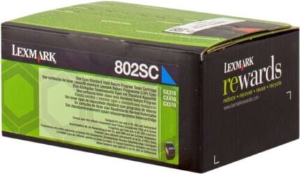 Lexmark CX310/CX410/CX510 Ciano Cartuccia toner originale - 80C2SC0/80C2SCE/802SC