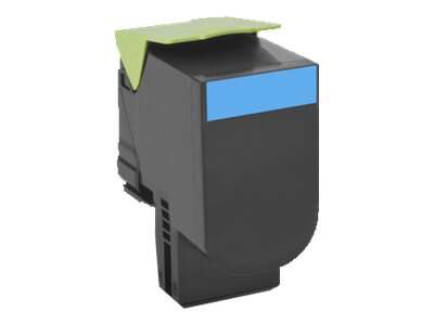 Lexmark CX410/CX510 Ciano Cartuccia toner originale - 80C2HC0/80C2HCE/802HC