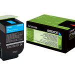 Lexmark CX510 Ciano Cartuccia toner originale - 80C2XC0/80C2XCE/80C0X20/802XC