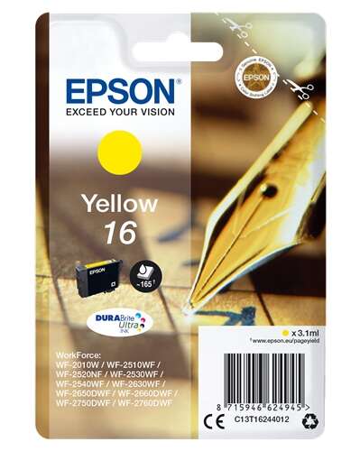 Epson T1624 Cartuccia d'inchiostro originale giallo - C13T16244012