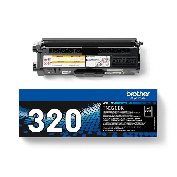 Brother TN320 Nero Cartuccia toner originale - TN320BK Brother TN320 Nero Cartuccia toner originale - TN320BK