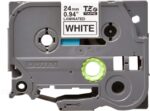 Brother TZe251 Nastro laminato originale per etichette - Testo nero su sfondo bianco - Larghezza 24 mm x 8 metri