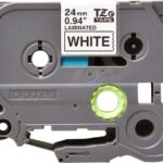 Brother TZe251 Nastro laminato originale per etichette - Testo nero su sfondo bianco - Larghezza 24 mm x 8 metri