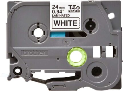 Brother TZe251 Nastro laminato originale per etichette - Testo nero su sfondo bianco - Larghezza 24 mm x 8 metri