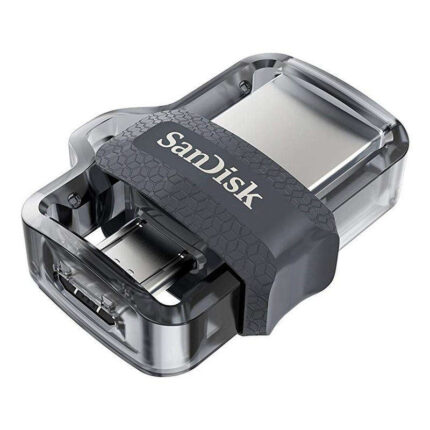 Sandisk Ultra Dual Drive m3.0 Memoria USB 3.0 e Micro USB 32 GB - Fino a 150 MB/s in lettura - Colore trasparente/nero (chiavetta USB)