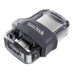 Sandisk Ultra Dual Drive m3.0 Memoria USB 3.0 e Micro USB 64 GB - Fino a 150 MB/s in lettura - Colore trasparente/nero (pendrive)