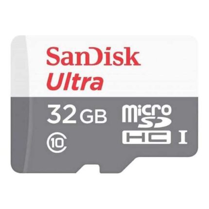 Scheda Micro SDHC Sandisk Ultra da 32 GB UHS-I U1 Classe 10 100 MB/s + Adattatore SD