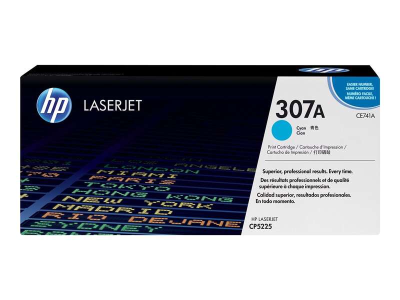 Cartuccia toner originale HP CE741A ciano - 307A Cartuccia toner originale HP CE741A ciano - 307A