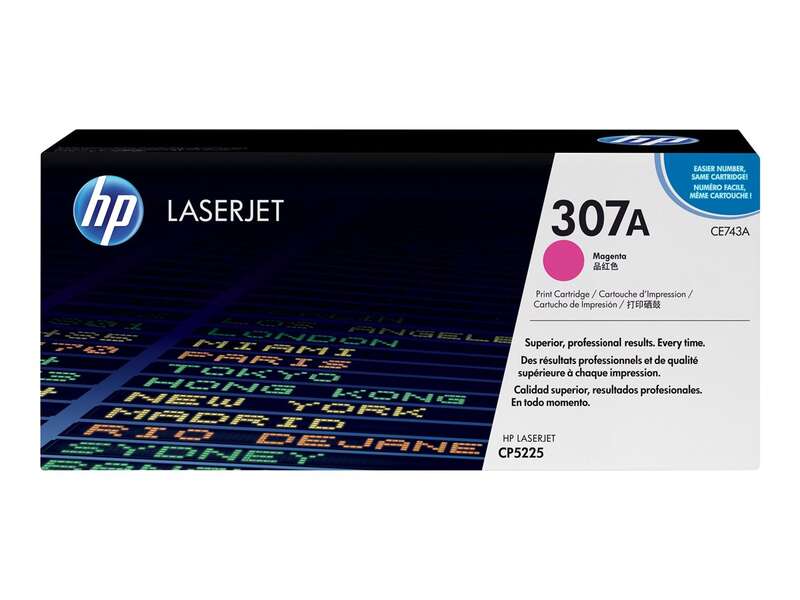 Cartuccia toner originale HP CE743A Magenta - 307A Cartuccia toner originale HP CE743A Magenta - 307A