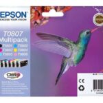 Epson T0807 Confezione da 6 cartucce d'inchiostro originali - C13T08074011