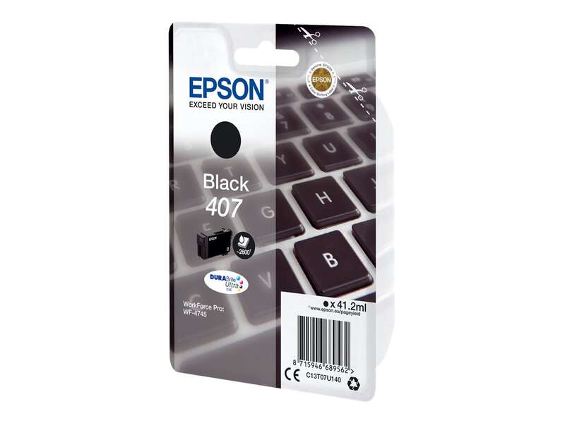 Epson 407 Nero Cartuccia d'inchiostro originale - C13T07U140 Epson 407 Nero Cartuccia d'inchiostro originale - C13T07U140