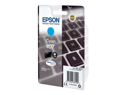 Epson 407 Ciano Cartuccia d'inchiostro originale - C13T07U240