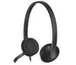 Logitech H340 Cuffie con microfono USB - Microfono pieghevole - Archetto regolabile - Cuscinetti imbottiti - Cavo da 1