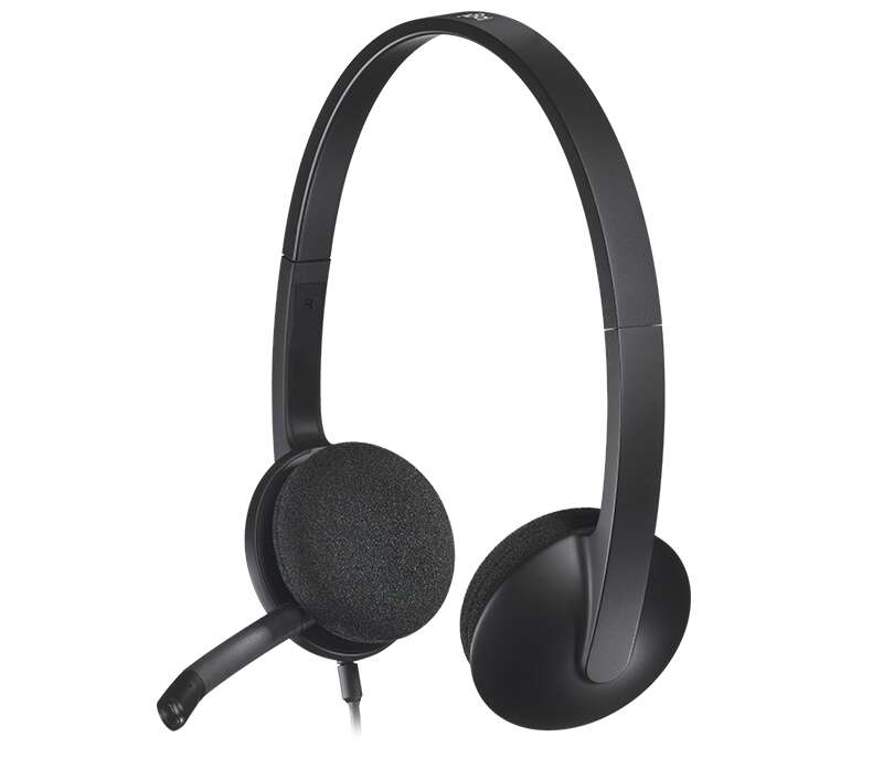 Logitech H340 Cuffie con microfono USB - Microfono pieghevole - Archetto regolabile - Cuscinetti imbottiti - Cavo da 1 Logitech H340 Cuffie con microfono USB - Microfono pieghevole - Archetto regolabile - Cuscinetti imbottiti - Cavo da 1