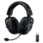 Logitech G Pro X Cuffie da gioco wireless DTS 7.1 con microfono - Tecnologia Lightspeed - Microfono flessibile - Archetto regolabile - Cuscinetti imbottiti - Altoparlanti da 50 mm - Colore nero