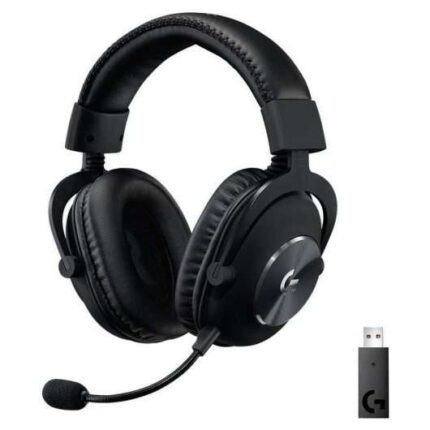 Logitech G Pro X Cuffie da gioco wireless DTS 7.1 con microfono - Tecnologia Lightspeed - Microfono flessibile - Archetto regolabile - Cuscinetti imbottiti - Altoparlanti da 50 mm - Colore nero