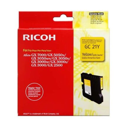 Ricoh GC21Y Giallo Cartuccia gel originale - 405535