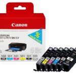 Canon PGI550/CLI551 Confezione da 6 cartucce d'inchiostro originali - 6496B005