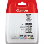Canon CLI581 Confezione da 4 cartucce d'inchiostro originali - 2103C004/2103C007
