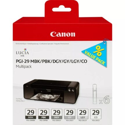 Canon PGI29 Confezione da 6 cartucce d'inchiostro originali - 4868B018