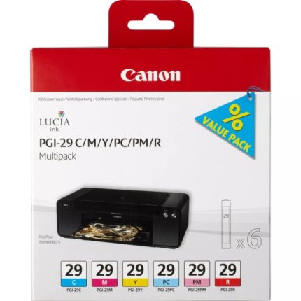 Canon PGI29 Confezione da 6 cartucce d'inchiostro originali - 4873B005