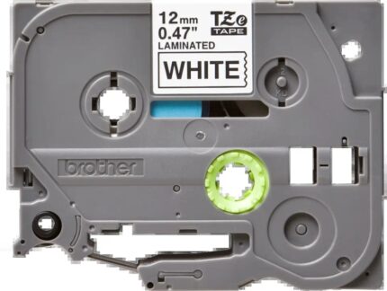 Brother TZe231 Nastro laminato originale per etichette - Testo nero su sfondo bianco - Larghezza 12 mm x 8 metri