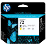 Testina di stampa originale HP 72 - Nero opaco e giallo - C9384A