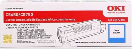 OKI C5650/C5750 Ciano Cartuccia toner originale - 43872307