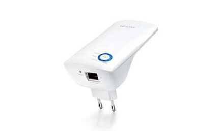 TP-Link Ripetitore Amplificatore Estensore di rete WiFi N300 - Fino a 300Mbps - IEEE 802.11n - 10/100 Mbps - Pulsante WPS - 2 antenne interne